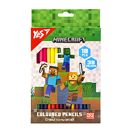 Карандаши цветные YES Minecraft 18/36 цветов (290768)