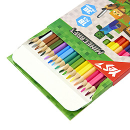 Кольорові олівці YES Minecraft 18/36 кольорів (290768)