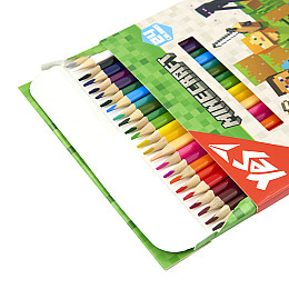 Карандаші кольорові YES Minecraft 24 кольори (290770)