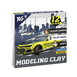 Пластилин YES Drift King 12 цветов 240 г (540672)