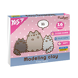 Пластилин YES Pusheen 16 цветов 320 г (540694)