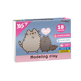 Пластилин YES Pusheen 18 цветов 360 г (540695)