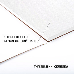 Скетчбук для акварелі Santi 21х21 см 200 г/м2 15 л (743292)