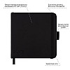 Скетчбук для графіки Santi з чорною папером 13x13 см PU 145 г/м2 56 л (743245)