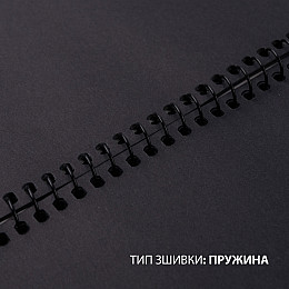 Скетчбук для графіки Santi з чорною папером А4  145 г/м2 20 л (743241)