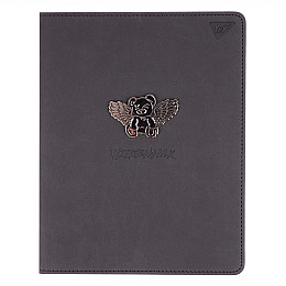 Дневник шкільний YES PU Bear angel А5 Сірий 40 аркушів (911387)