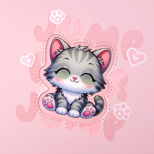Дневник школьный YES PU Cute kitten А5 Светло-розовый 40 листов (911393)