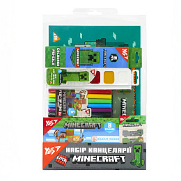 Набір канцелярії YES Minecraft Різнокольоровий 8 предметів (450174)