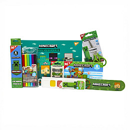 Набір канцелярії YES Minecraft Різнокольоровий 8 предметів (450174)