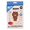 Карандаши цветные YES Line Friends 18 цветов (290712)