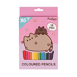 Карандаши цветные YES Pusheen 18 цветов (290733)