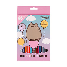 Карандаши цветные YES Pusheen Balloons 18/36 цветов (290751)