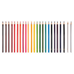 Карандаші кольорові YES Ninja 24 кольори (290743)