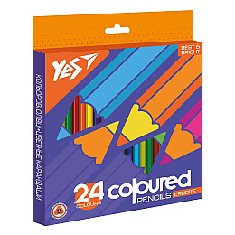 Карандаші кольорові YES Erudite 24 кольори (290644)