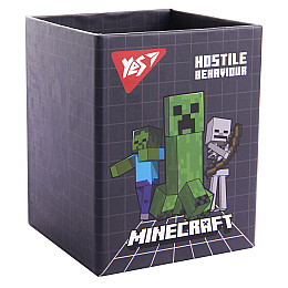 Стакан для письменных принадлежностей YES Minecraft 8х8х10 см Разноцветный (708332)