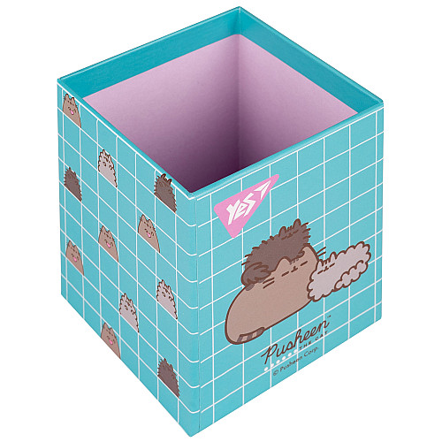 Стакан для письменных принадлежностей YES Pusheen 8х8х10 см Разноцветный (708216)