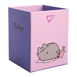 Стакан для письменных принадлежностей YES Pusheen 8х8х10 см Разноцветный (708333)
