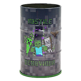 Стакан-подставка бочка YES Minecraft 10,8х6,5 см Разноцветный (708376)