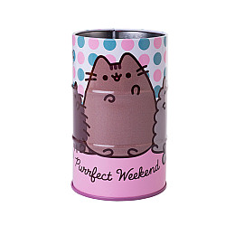 Стакан-подставка бочка YES Pusheen 10,8х6,5 см Разноцветный (708099)