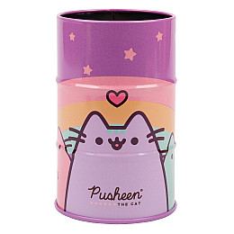 Стакан-подставка бочка YES Pusheen 10,8х6,5 см Разноцветный (470505)