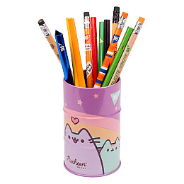 Стакан-підставка бочка YES Pusheen 10,8х6,5 см Різнокольоровий (470505)