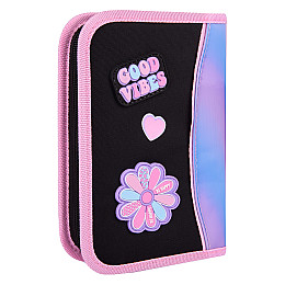 Пенал одинарний YES HP-02 Be Happy 13х21х3 см Різнокольоровий (533648)