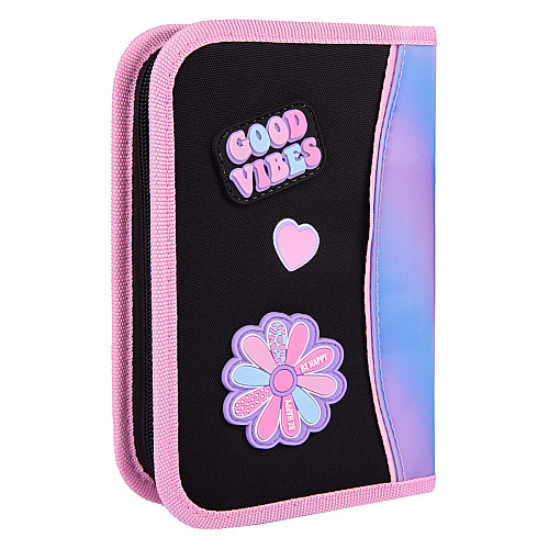 Пенал одинарный YES HP-02 Be Happy 13х21х3 см Разноцветный (533648)