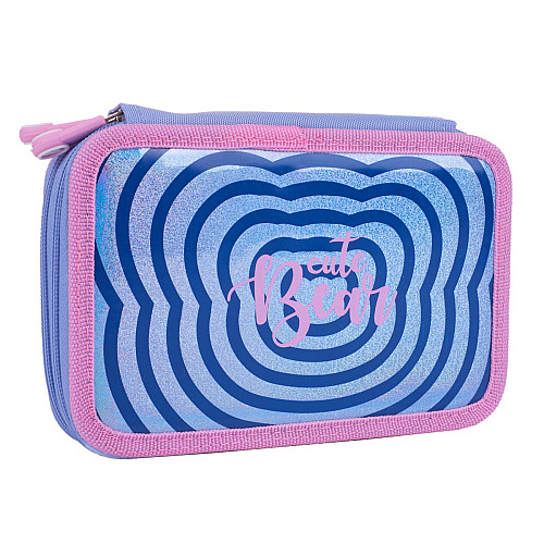 Пенал двойной YES HP-01 Cute Bear 13х21х4 см Разноцветный (533636)