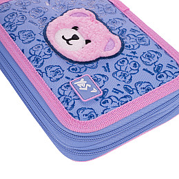 Пенал подвійний YES HP-01 Cute Bear 13х21х4 см Різнокольоровий (533636)