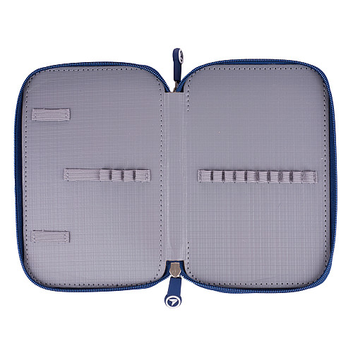 Пенал двойной YES HP-01 Football Gamer 13х21х4 см Темно-синий (533642)