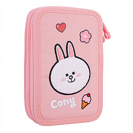 Пенал подвійний YES HP-01 Line Friends Pretty Choco and Cony 13х21х4 см Різнокольоровий (533638)