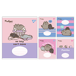Набір зошитів шкільних YES А5/12 лінія Pusheen The Cat 25 шт (767613)