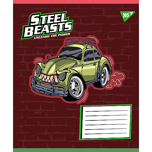 Набір зошитів шкільних YES А5/12 лінія Steel Beasts 25 шт (767710)