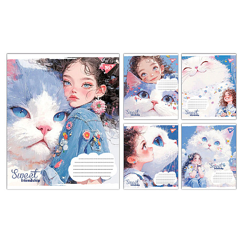 Набір зошитів шкільних YES А5/12 лінія Sweet Friendship 25 шт (767862)