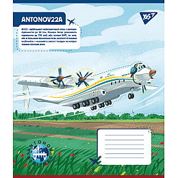 Набір зошитів шкільних YES А5/12 лінія Антонов Моделі 25 шт (767430)