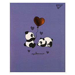 Дневник школьный YES интегральный Panda А5 Сиреневый 40 листов (911626)