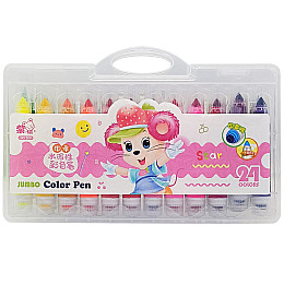 Набор фломастеров Jumbo 24 цвета 209-24(Pink)