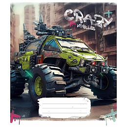 Тетрадь общая Школьник Monster trucks A5 линия 48 листов (048-3283L-1)