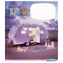 Тетрадь общая Школярик Lucku Vibes A5 Клетка 24 листа Разноцветный (024-3360K-3)