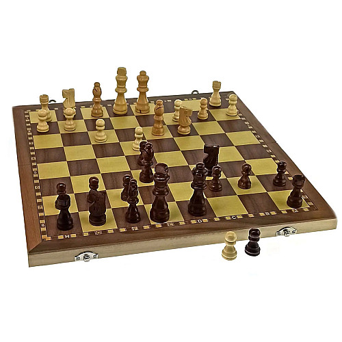 Шахматы и шашки DUKE магнитные 39х39х2 см Разноцветный (DN32800)