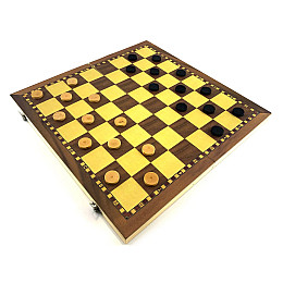 Шахматы и шашки DUKE магнитные 39х39х2 см Разноцветный (DN32800)