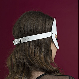 Маска кошки Feral Fillings Kitten Mask натуральна шкіра Білий (SO3411)