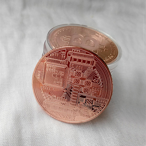 Монета сувенирная Eurs Bitcoin Медный цвет (BTC-M)