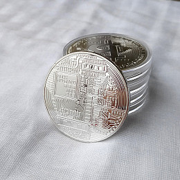 Монета сувенірна Eurs Bitcoin Сріблястий колір (BTC-S)