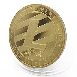 Монета сувенірна Eurs Litecoin Золотий колір (LTC-G)