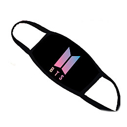 Маска Seta Decor c Мордочкой BTS Pink K-Pop черная (6887)