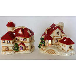 Статуэтка з LED-підсвіткою Новорічний будинок 9.5 см Bona DP42931