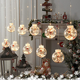 Светодиодная гирлянда Lesko Y003 Santa Claus Теплый свет