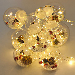 Светодиодная гирлянда Lesko Y005 Snowman Теплый свет