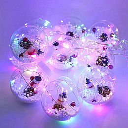 Светодиодная гирлянда Lesko Y005 Snowman Цветной свет